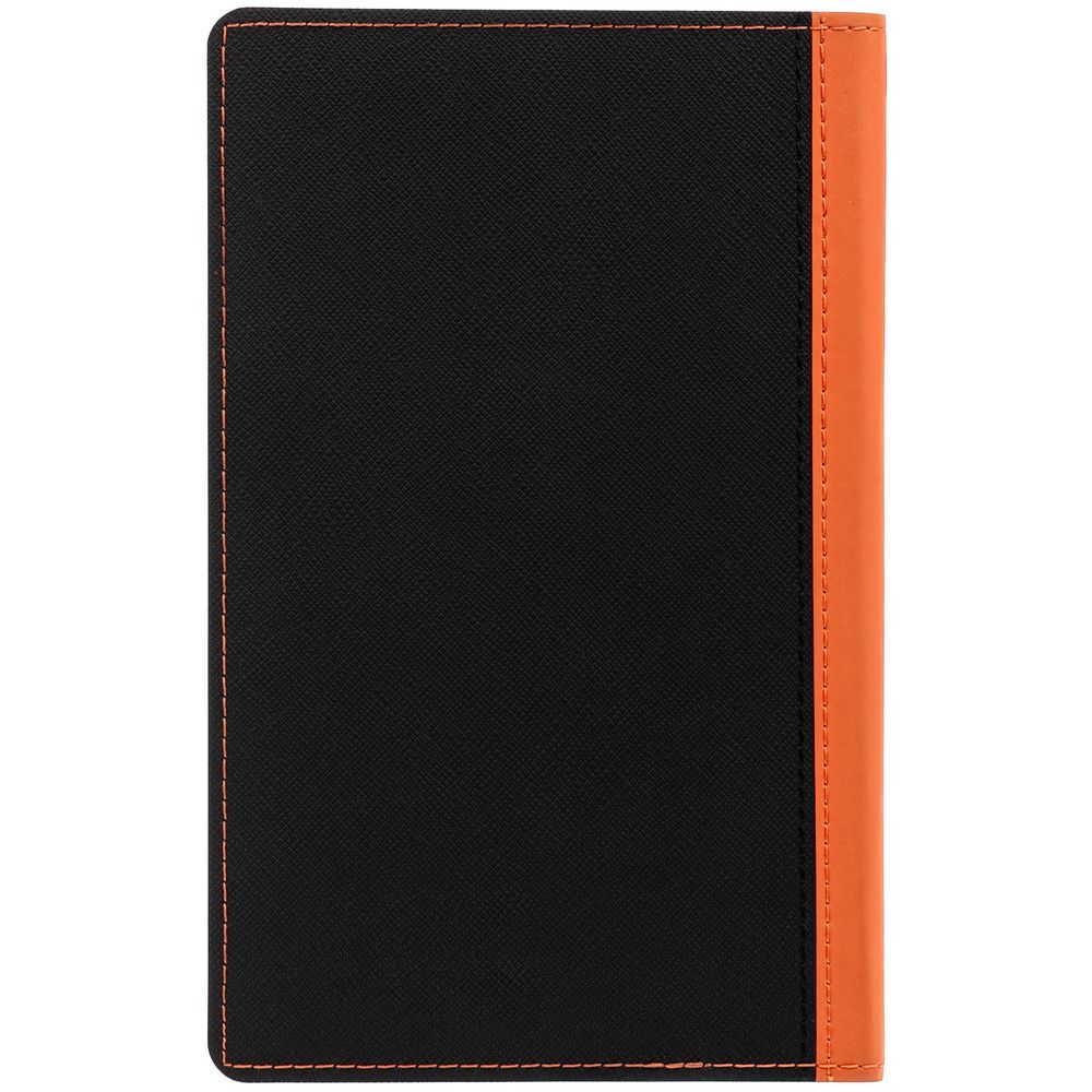 Ежедневник Nice Twice недатированный черный с оранжевым