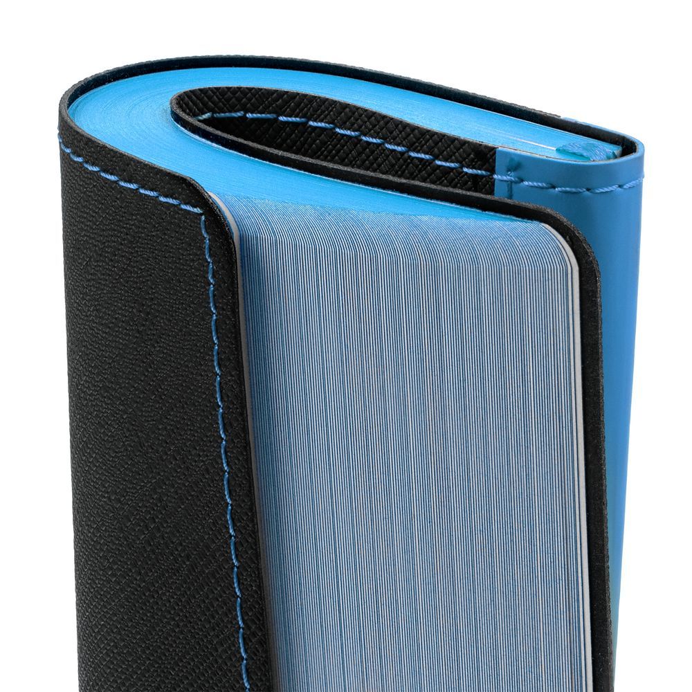 Ежедневник Nice Twice недатированный черный с голубым