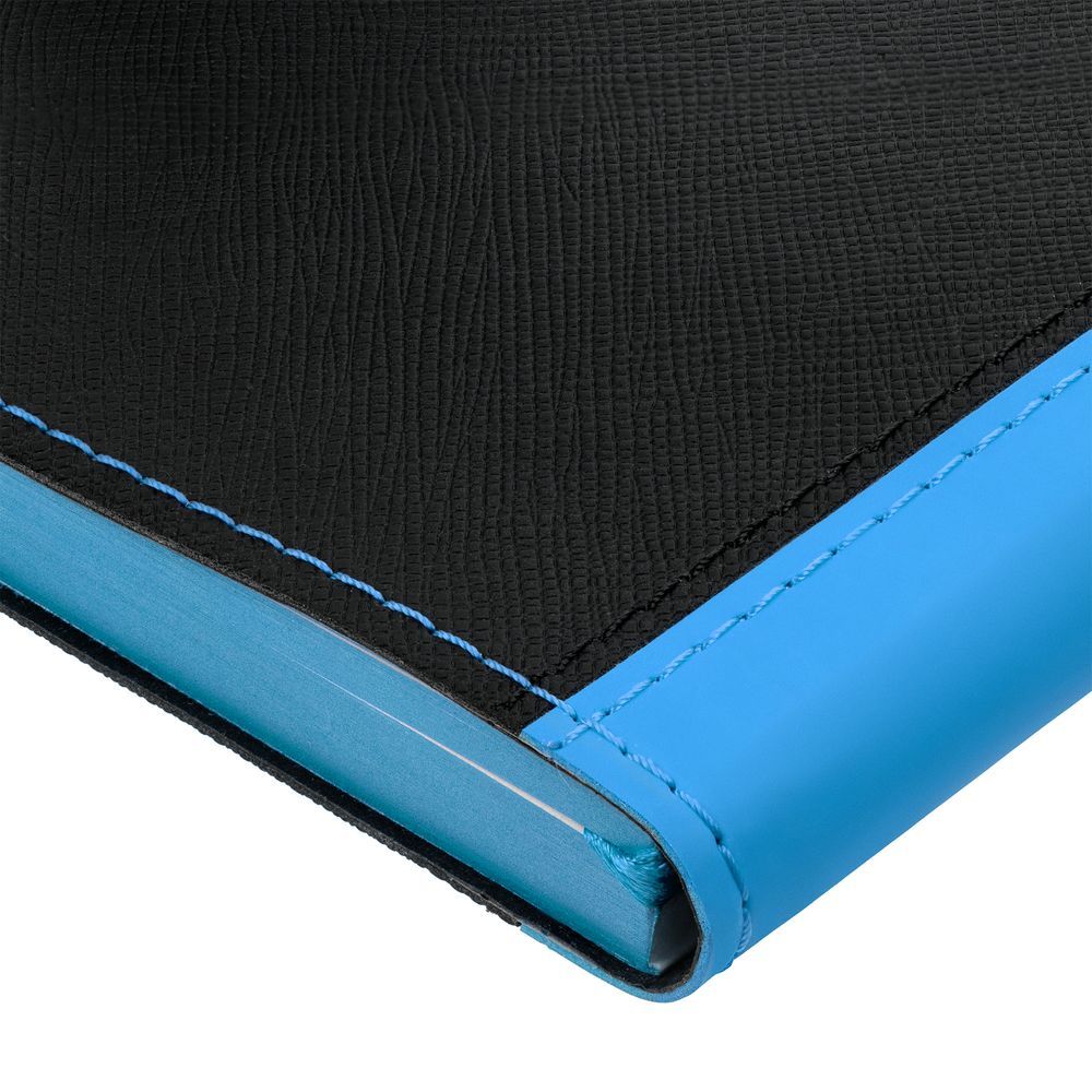 Ежедневник Nice Twice недатированный черный с голубым