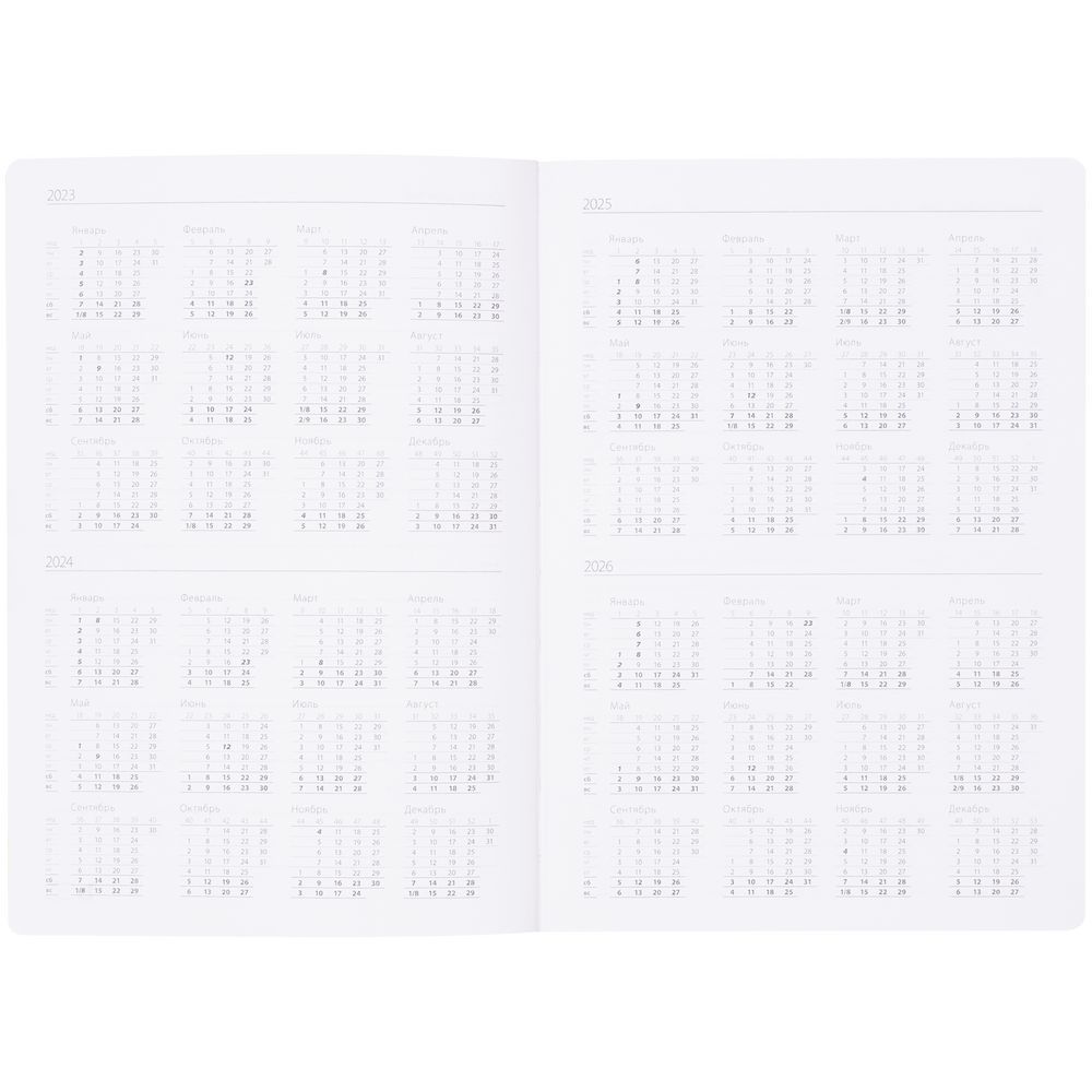 Ежедневник Nebraska Flex, недатированный, бордовый с серебристым