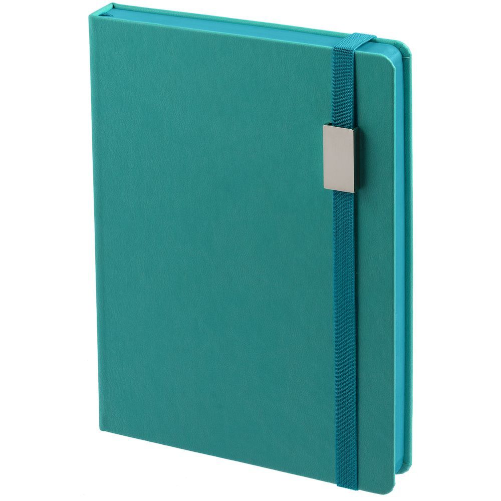Ежедневник New Factor Metal, бирюзовый