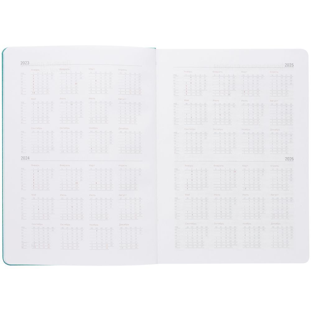 Ежедневник New Factor, недатированный, бирюзовый