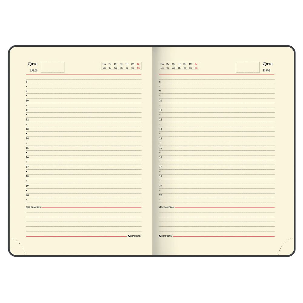 Ежедневник недатированный А5 138х213 мм BRAUBERG "Iguana", под кожу, 160 л., сиреневый