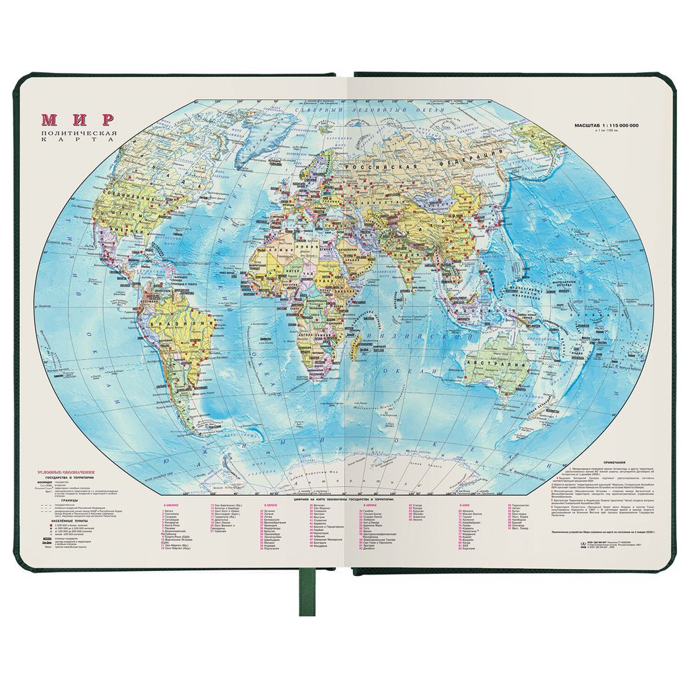 Ежедневник недатированный А5 138х213 мм BRAUBERG "Iguana", под кожу, 160 л., тёмно-зеленый