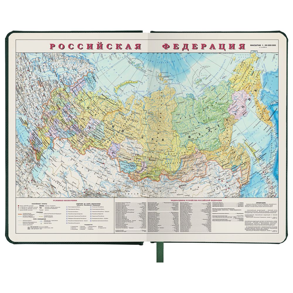 Ежедневник недатированный А5 138х213 мм BRAUBERG "Iguana", под кожу, 160 л., тёмно-зеленый