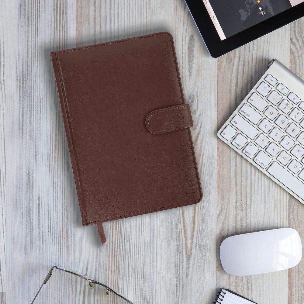 Ежедневник недатированный А5 148х218 мм GALANT "Ritter", под кожу, 160 л., коричневый