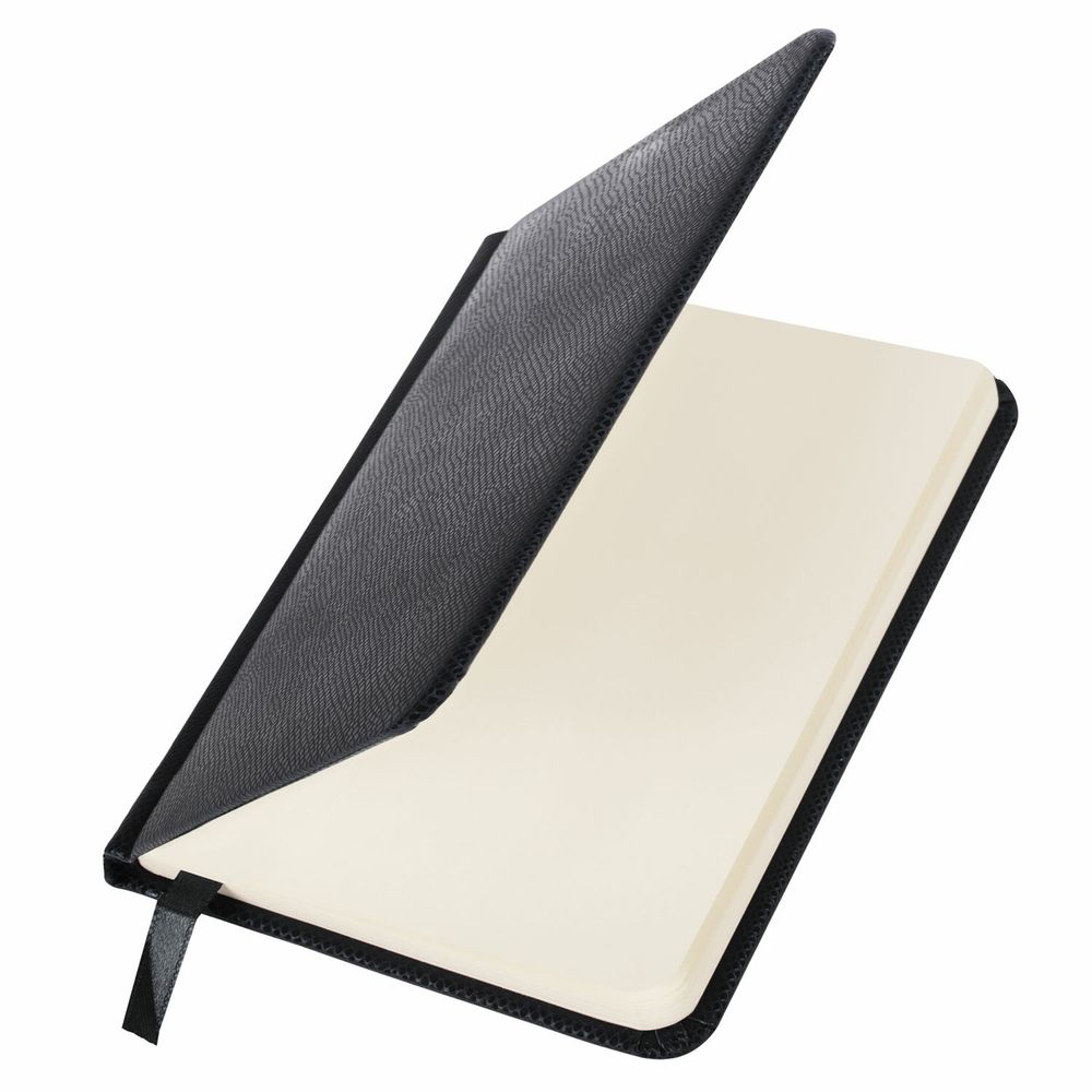 Еженедельник недатированный МАЛЫЙ ФОРМАТ 95х155 мм А6, BRAUBERG "Iguana", под кожу, 64 л., черный