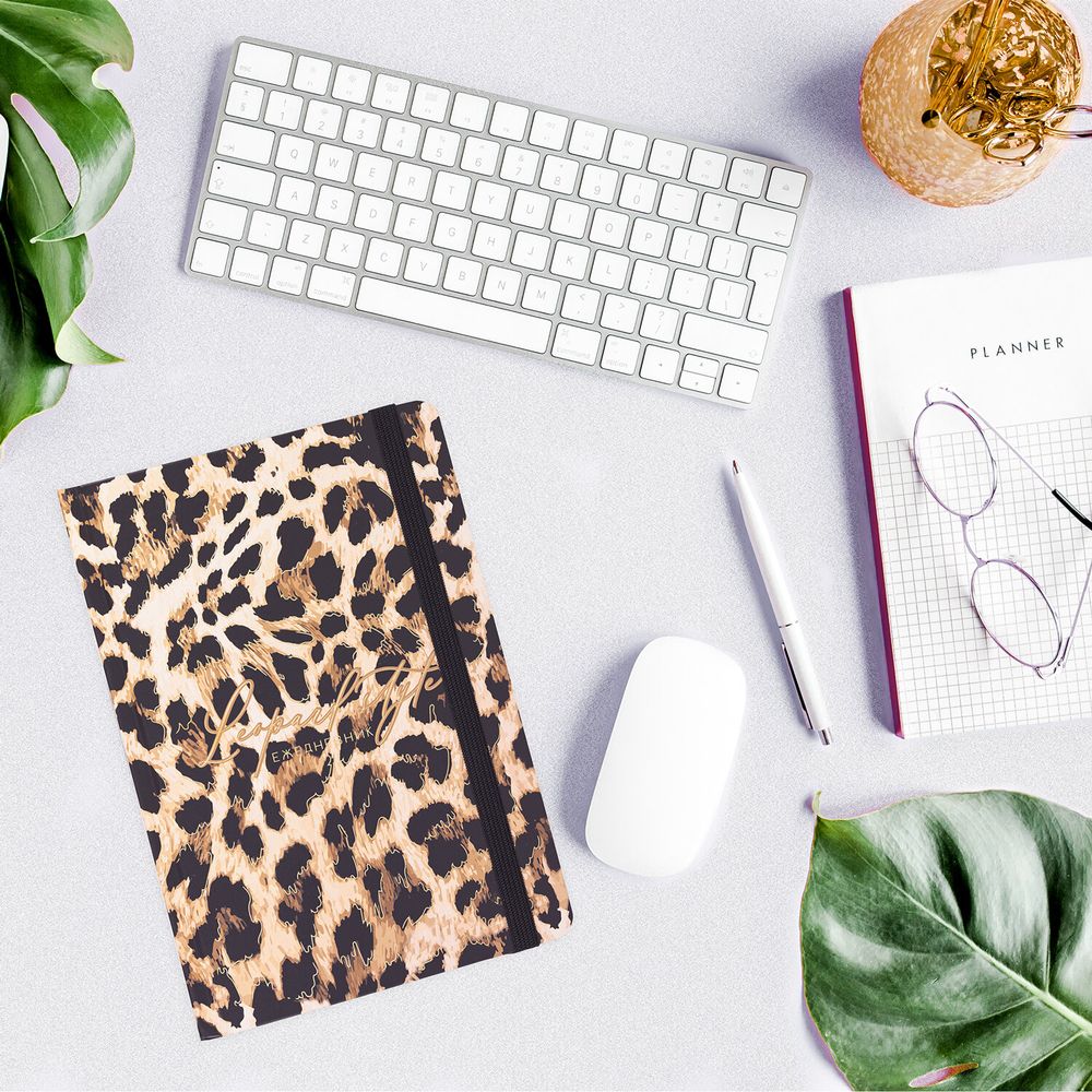 Ежедневник недатированный с резинкой А5 (145х203 мм), BRAUBERG, твердый, фольга, 128 л.,