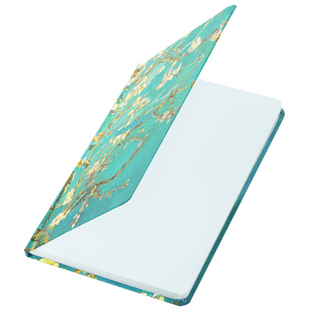 Ежедневник недатированный с резинкой А5 (145х203 мм), BRAUBERG, твердый, фольга, 128 л., "Almond"