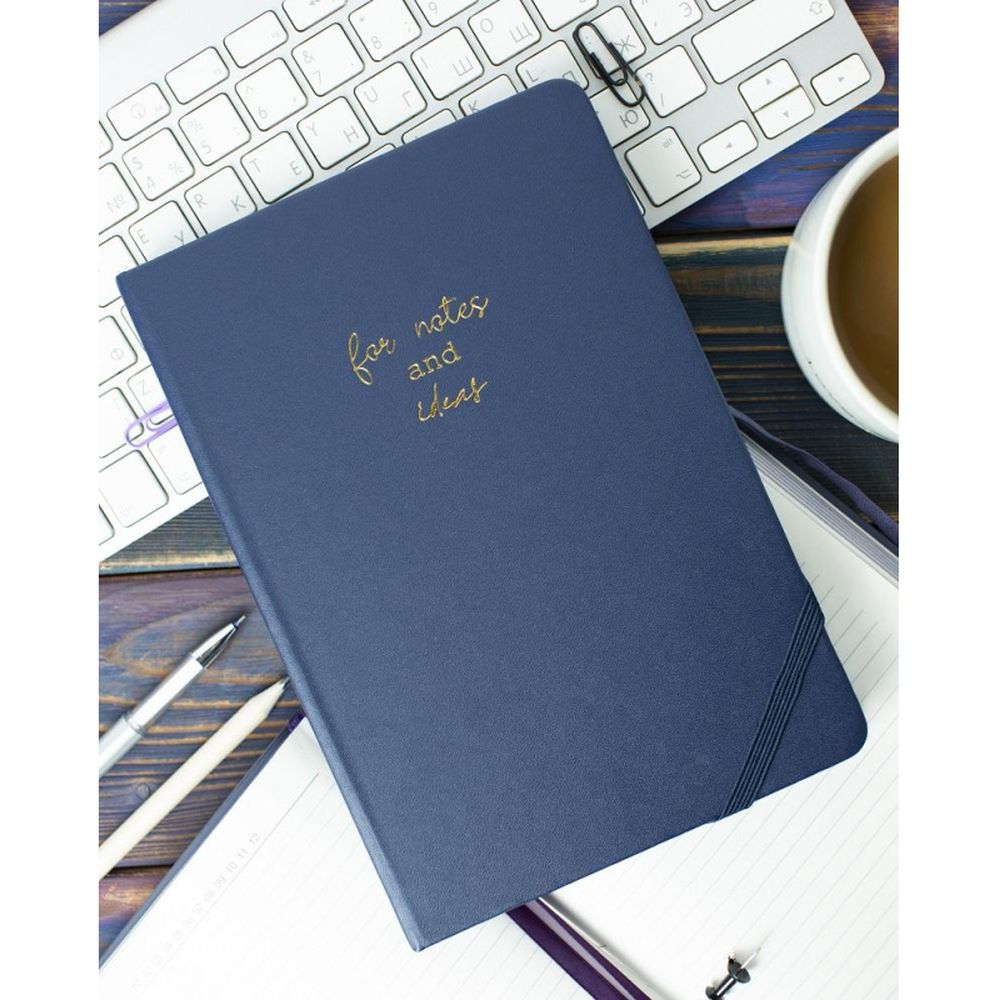 Ежедневник недатированный , темно-синий, А5, 140x200мм, 136 л. ATTACHE