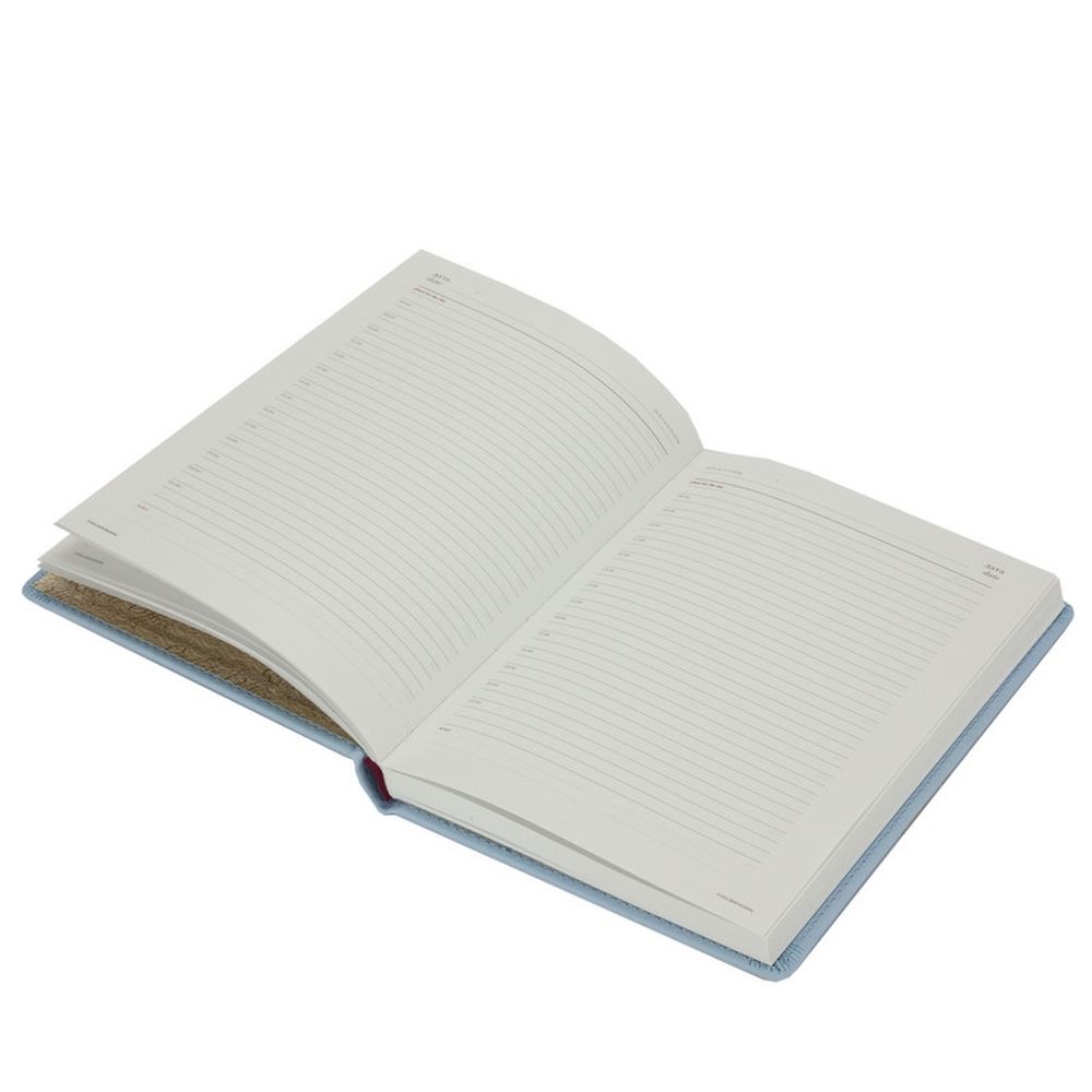 Ежедневник недатированный А5+, 136л, Velvet зефирный голубой 