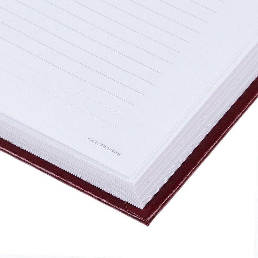 Ежедневник недатированный А5, Ideal бордовый 136л. 