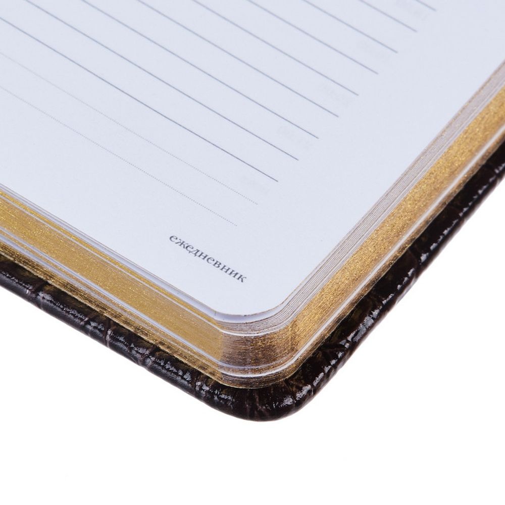 Ежедневник недатированный А6+ Caiman (коричневый)