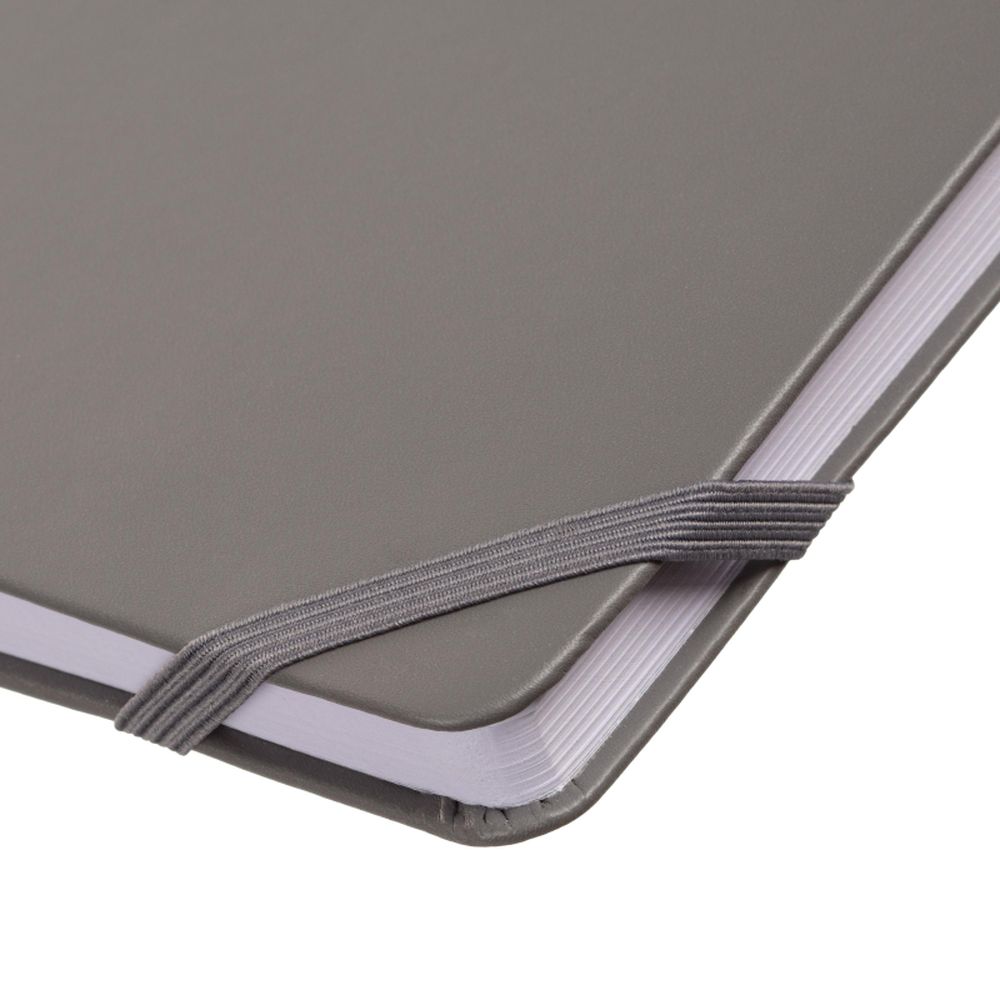 Ежедневник недатированный серый, А5, 140x200мм, 136 л. ATTACHE