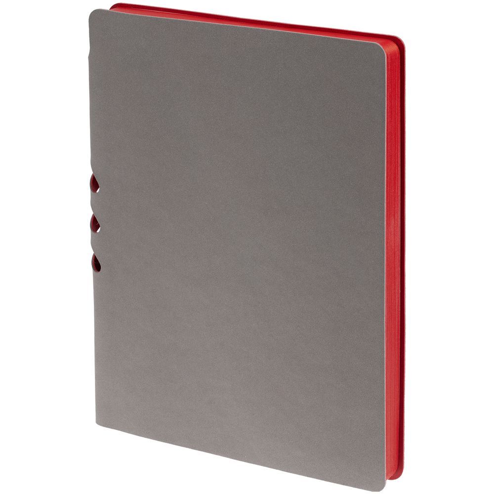 Ежедневник Flexpen, недатированный, серебристый, красный