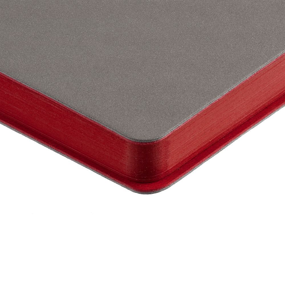 Ежедневник Flexpen, недатированный, серебристый, красный