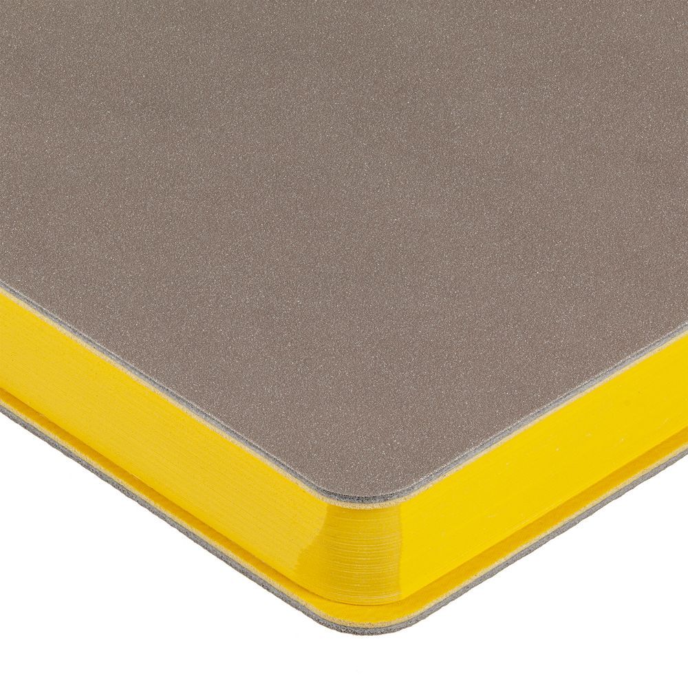 Ежедневник Flexpen, недатированный, серебристый, желтый