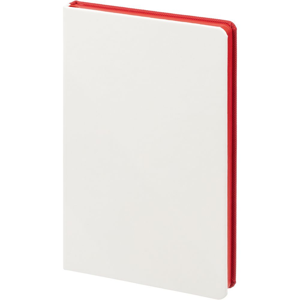 Ежедневник Duplex, недатированный, красный, белый