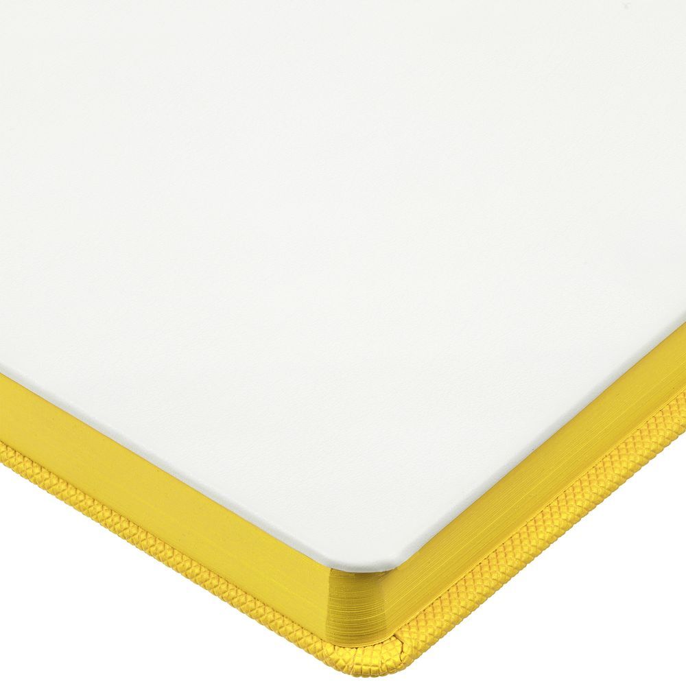 Ежедневник Duplex, недатированный, желтый, белый