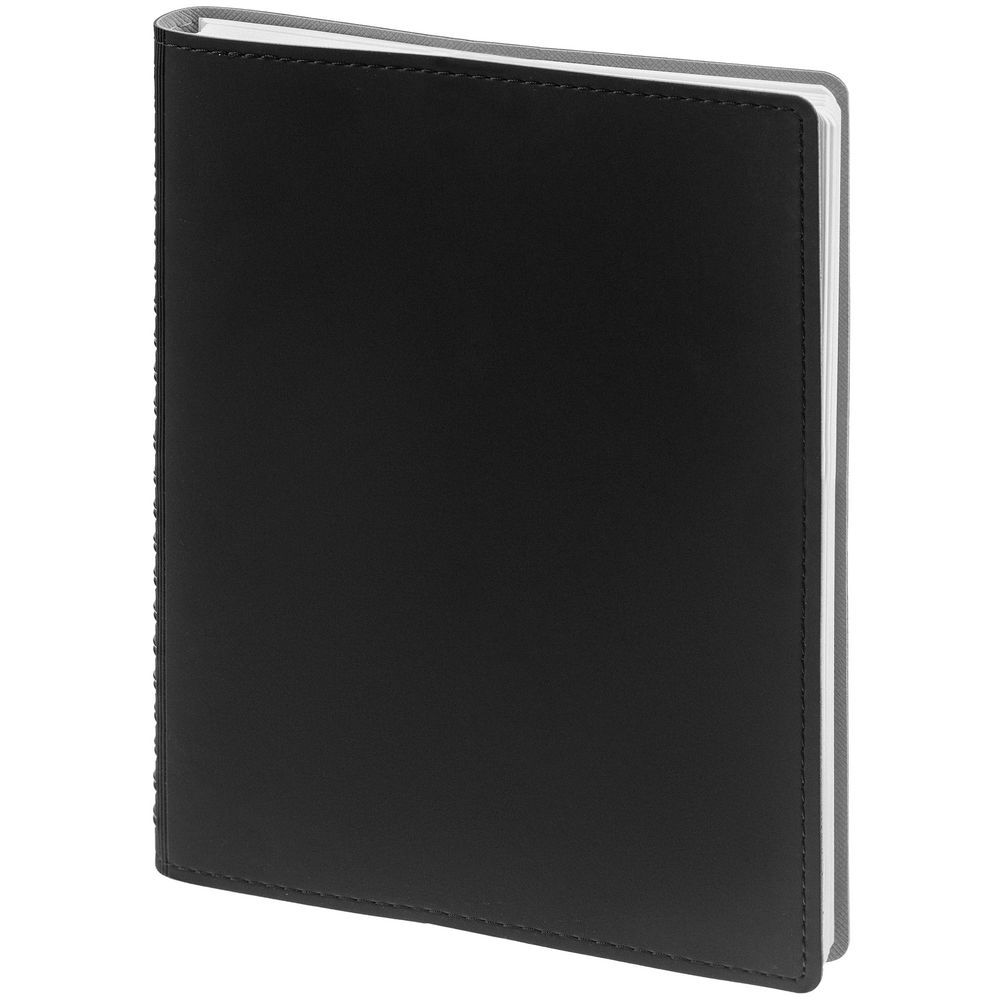 Ежедневник Spring Shall, недатированный, серый, черный