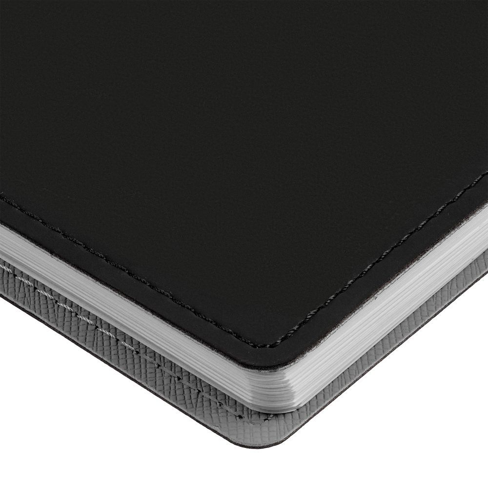 Ежедневник Spring Shall, недатированный, серый, черный