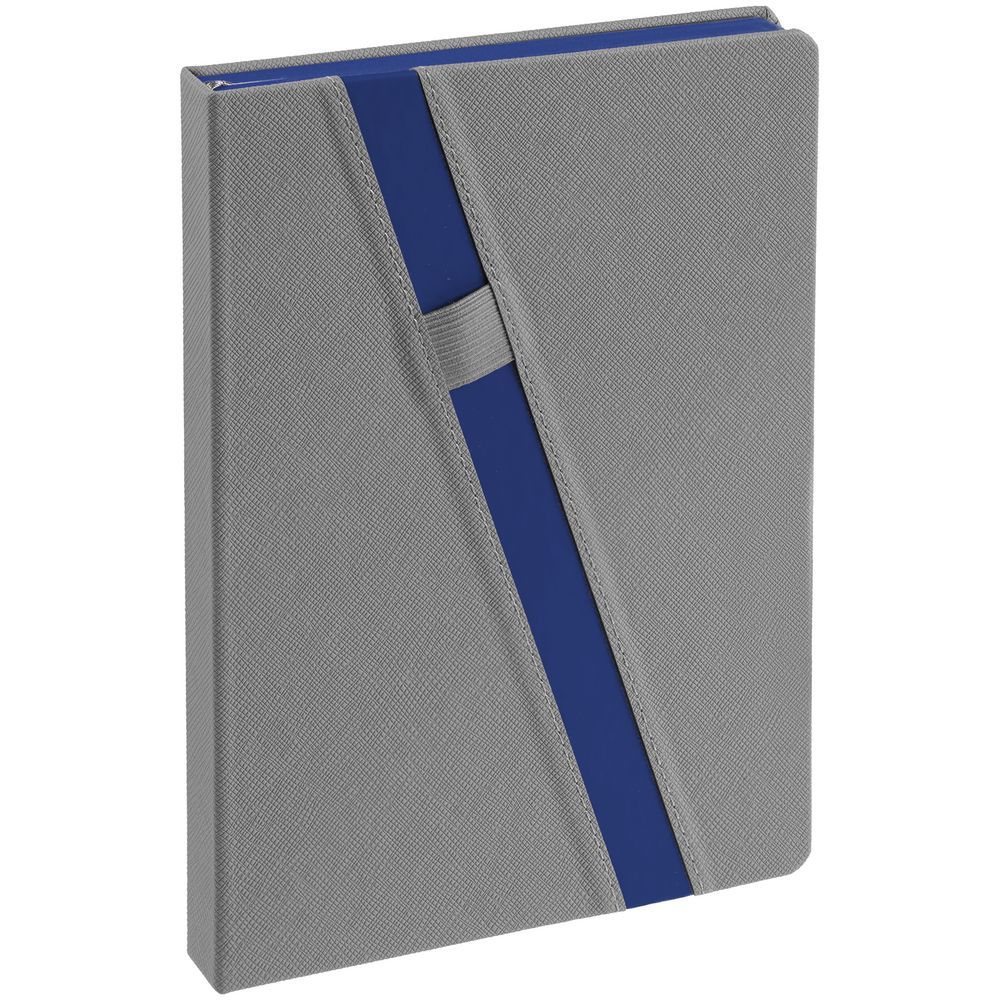 Ежедневник Rubikon, недатированный, серый, синий