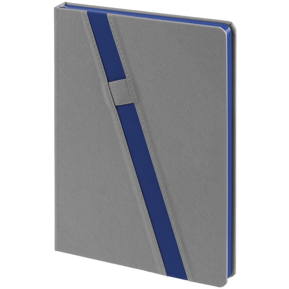 Ежедневник Rubikon, недатированный, серый, синий
