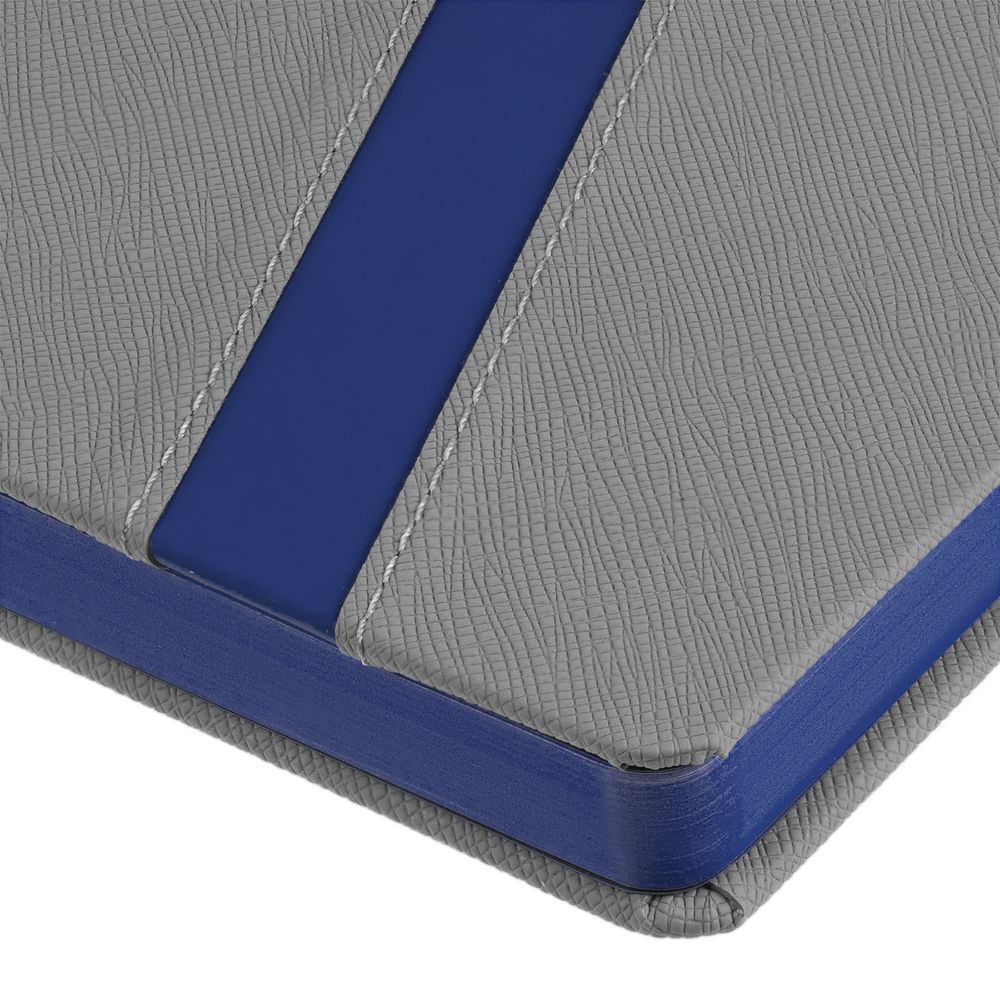 Ежедневник Rubikon, недатированный, серый, синий