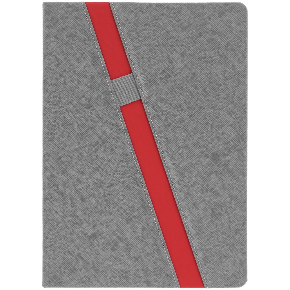 Ежедневник Rubikon, недатированный, серый, красный