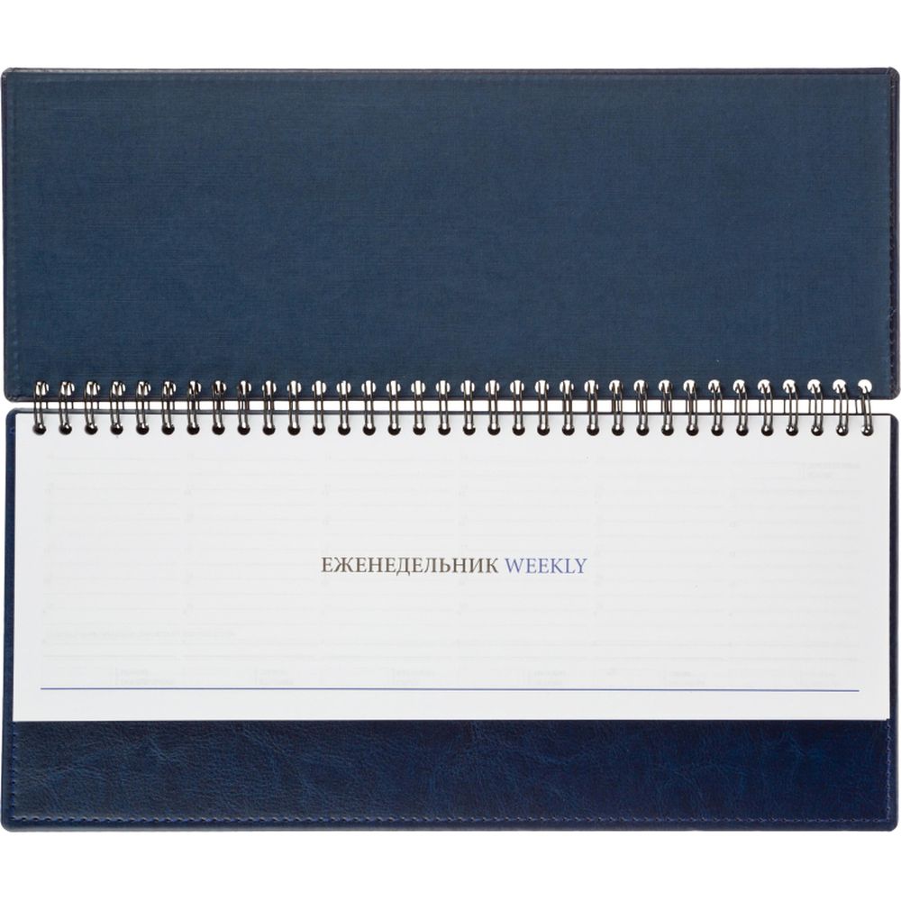 Планинг недатированный , синий, 303х150 мм, 120стр, Agenda