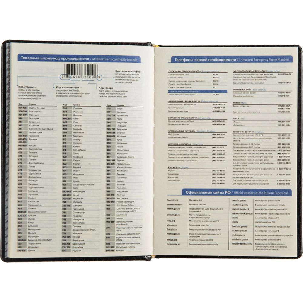 Ежедневник недатированный Attache Caiman bicolor, А5, 160л., черный, нат.кожа