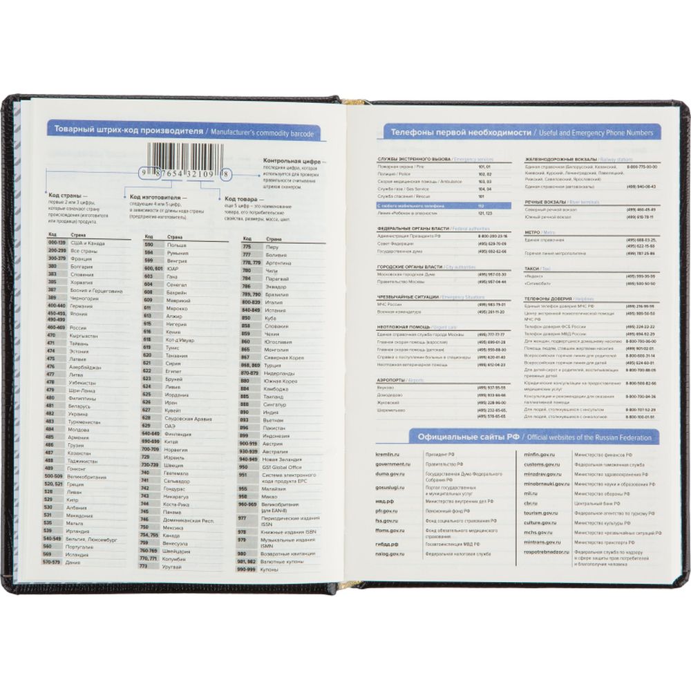 Ежедневник недатированный Attache Selection Lizard, А5, 160 л., черный