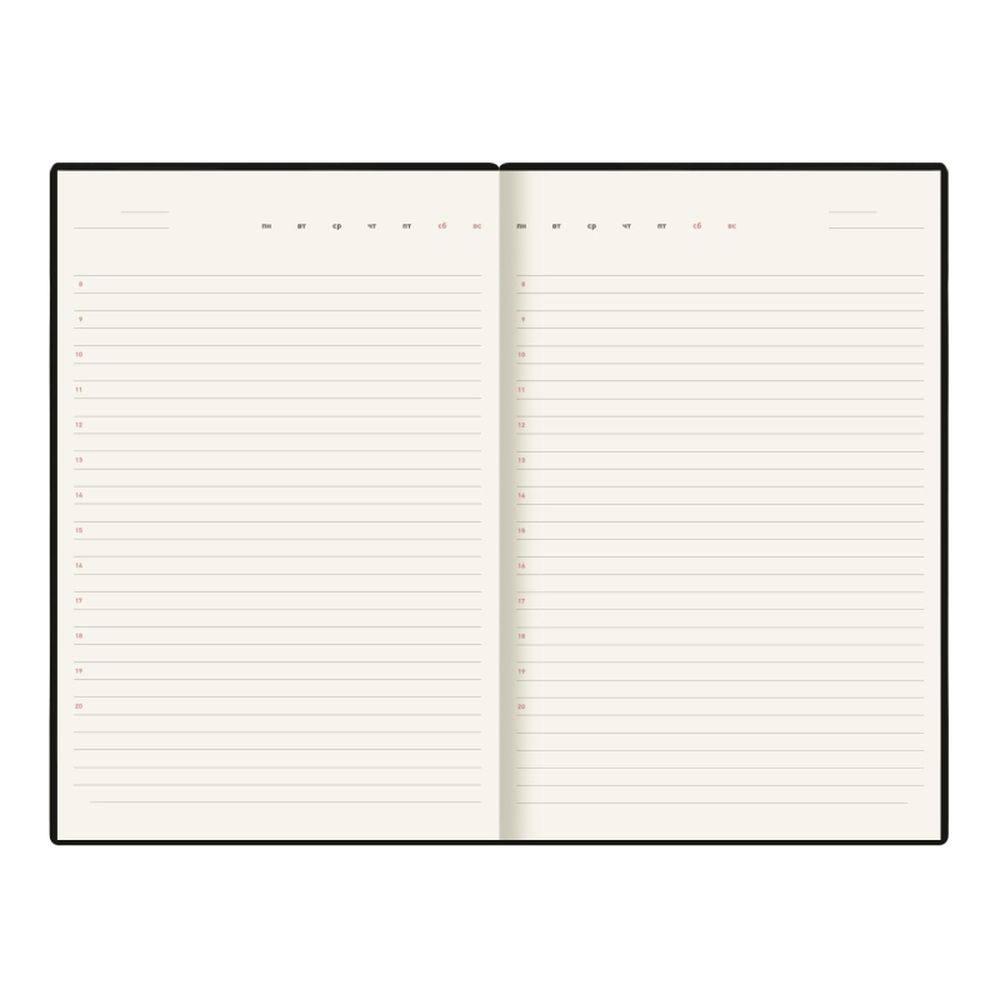 Ежедневник недатированный Deli Simple, A5, 136 л, Джинс CN145-Black