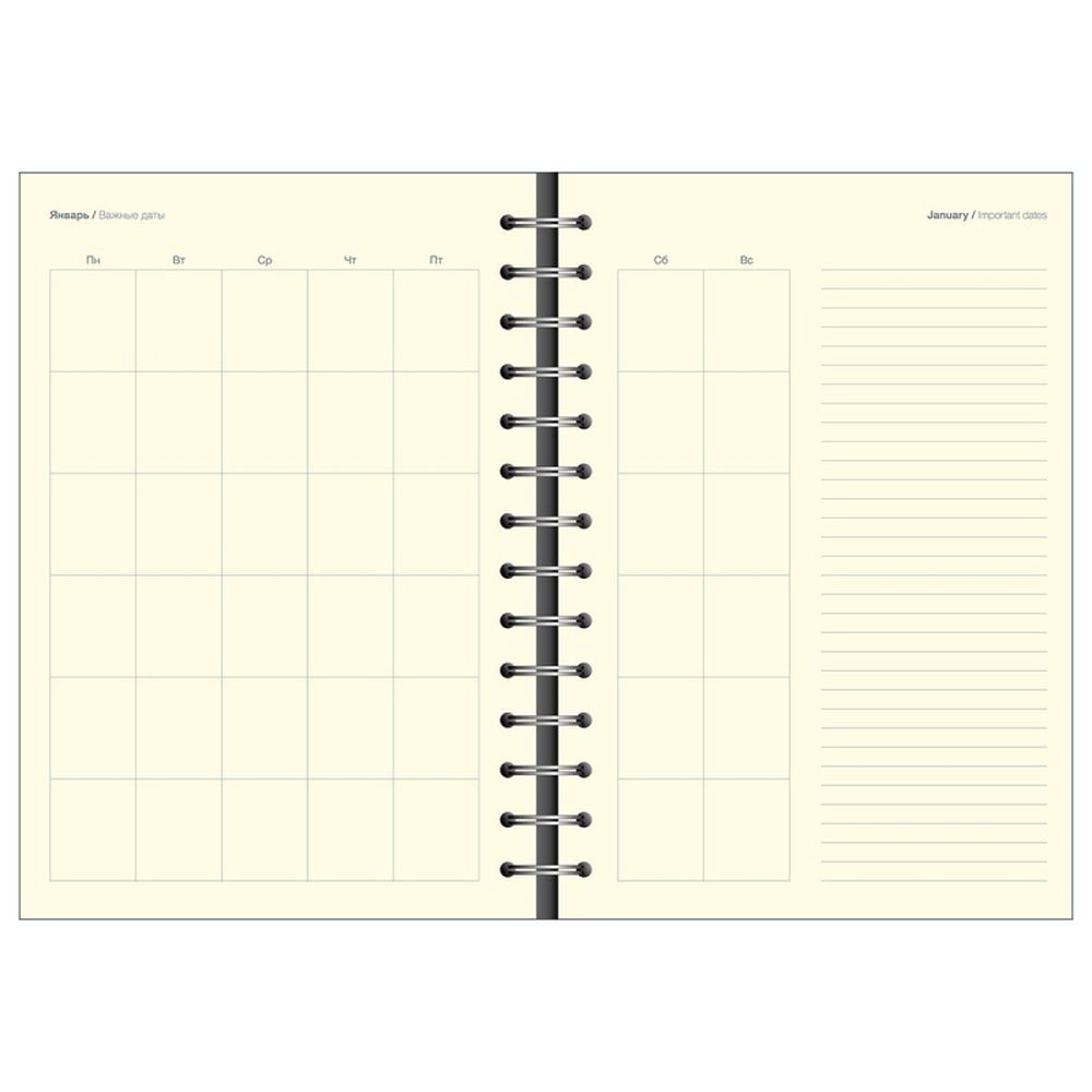 Ежедневник недатированный Fluid Attache Selection бирюз 140х200 мм, 192с