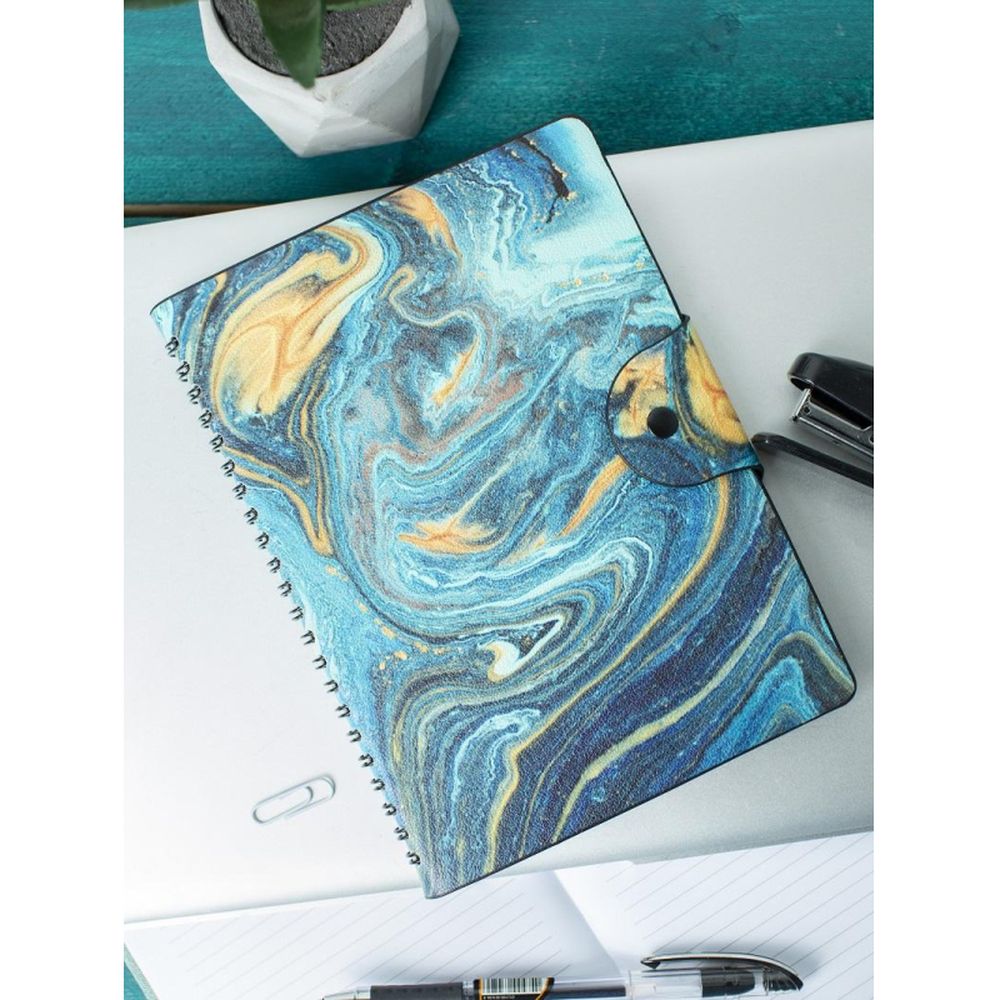 Ежедневник недатированный Fluid Attache Selection бирюз 140х200 мм, 192с