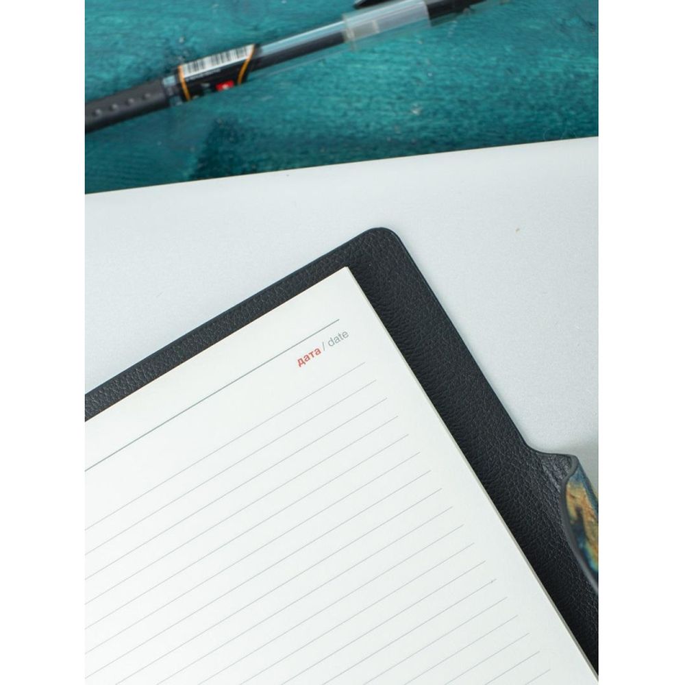 Ежедневник недатированный Fluid Attache Selection бирюз 140х200 мм, 192с