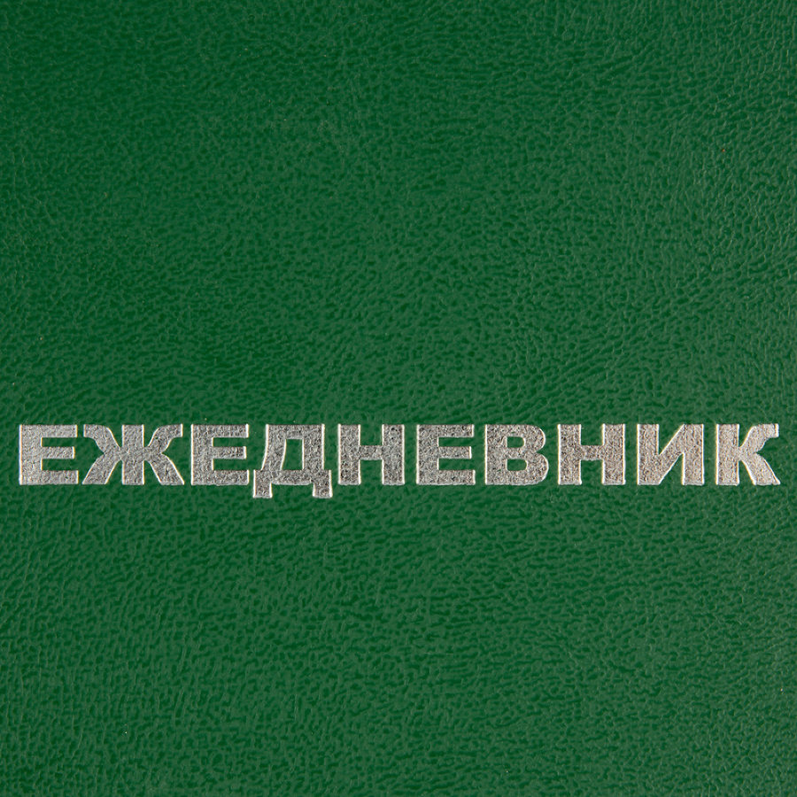 Ежедневник недатированный А5, 128л., 55-65 г, бумвинил зеленый, Attache Economy