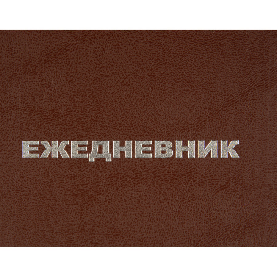 Ежедневник недатированный А5, 128л., 55-65г, бумвинил коричнев, Attache Economy