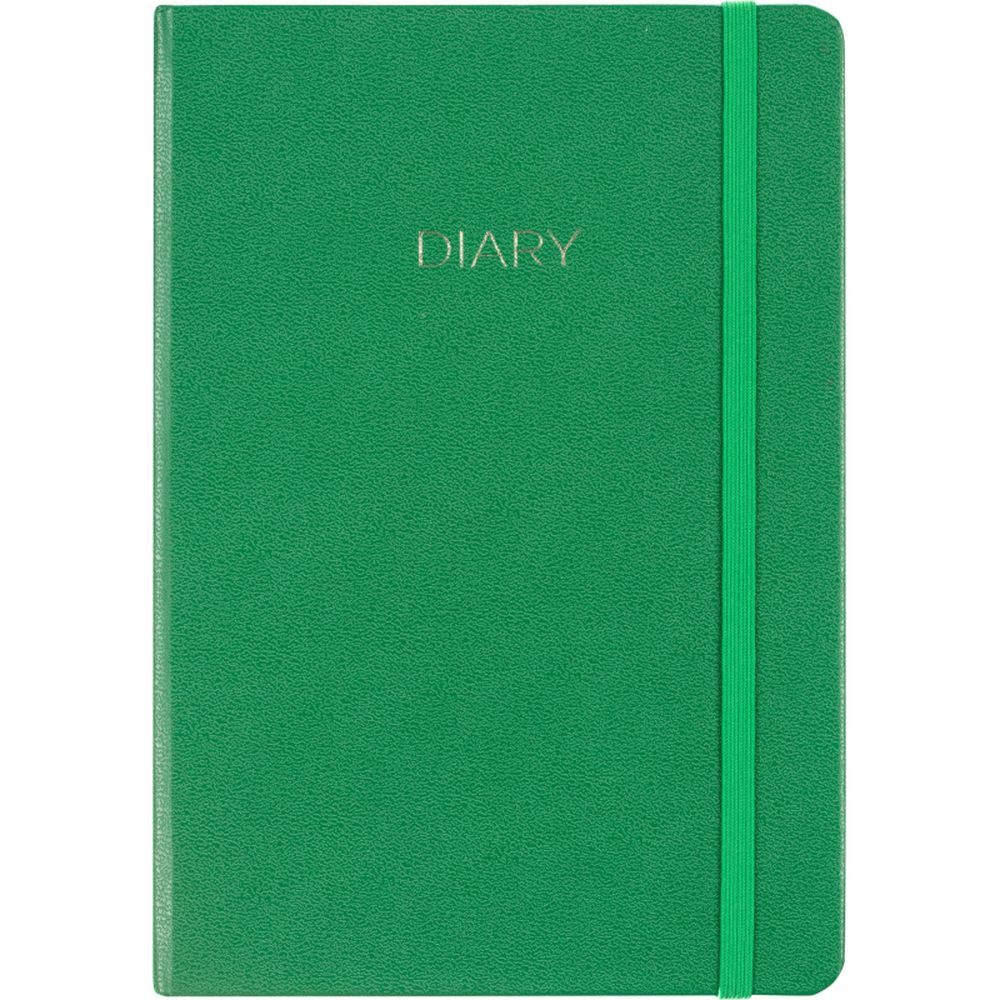 Ежедневник недатированный зеленый, А5 136 л., Diary, ATTACHE