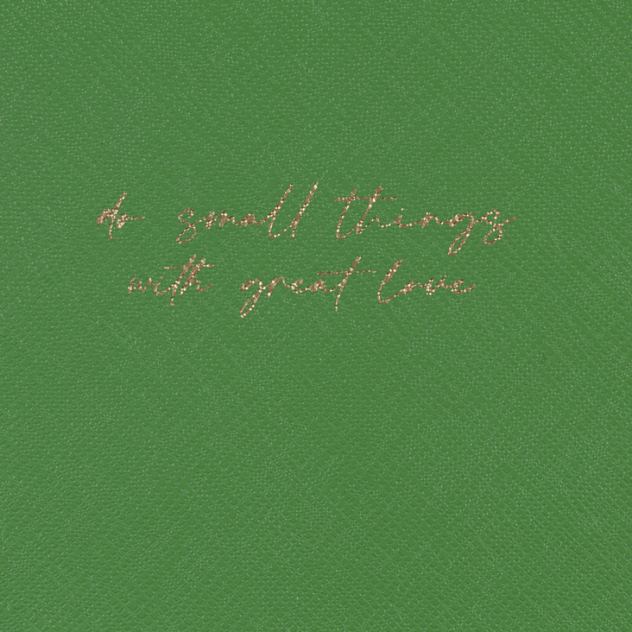 Ежедневник недатированный зеленый, А5 136 л., Do small things, ATTACHE