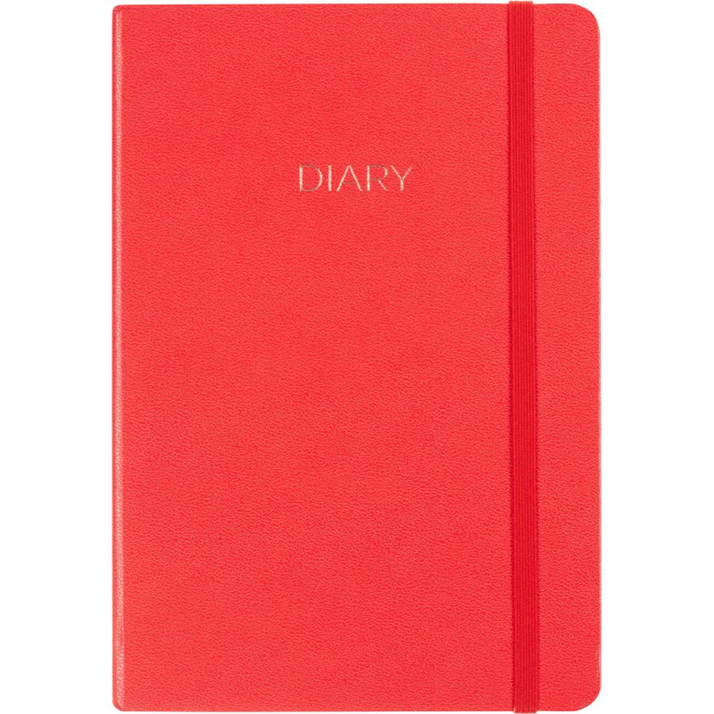 Ежедневник недатированный красный, А5 136 л., Diary, ATTACHE