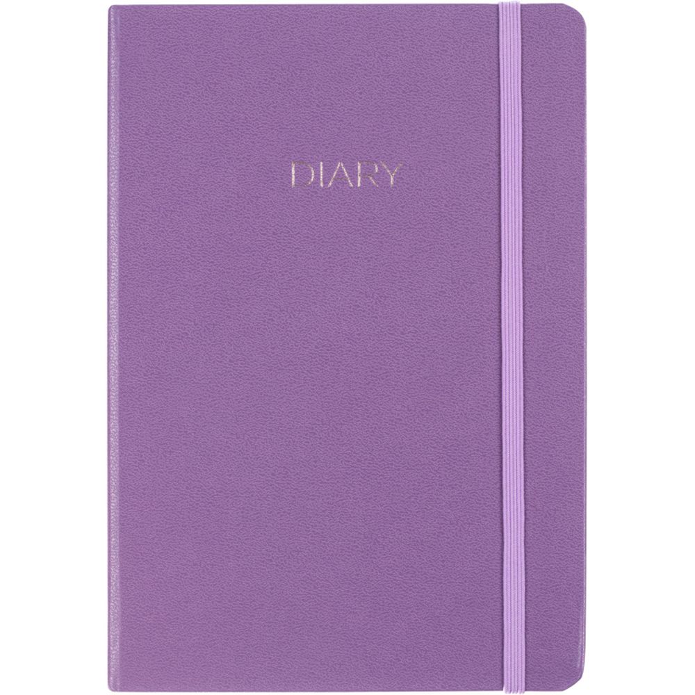 Ежедневник недатированный сиреневый, А5 136 л., Diary, ATTACHE