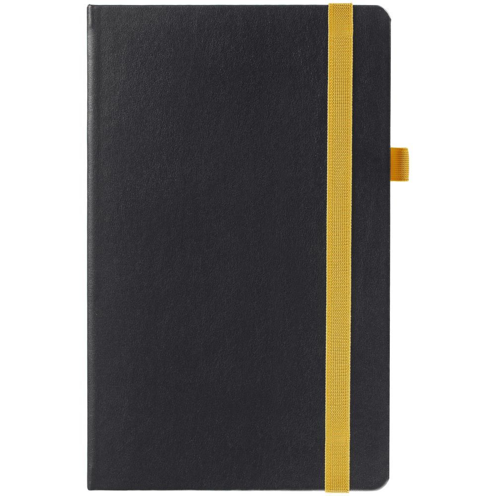 Ежедневник Ton, недатированный, черный, желтый