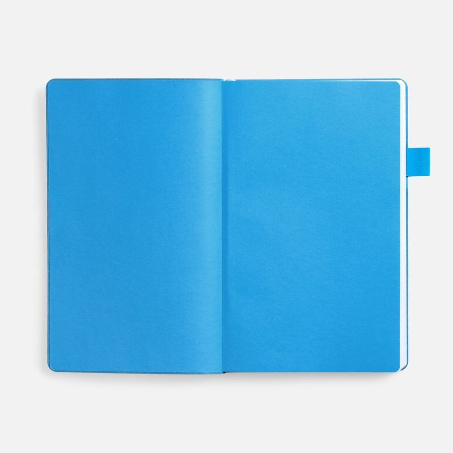 Ежедневник White Shall недатированный бело-голубой