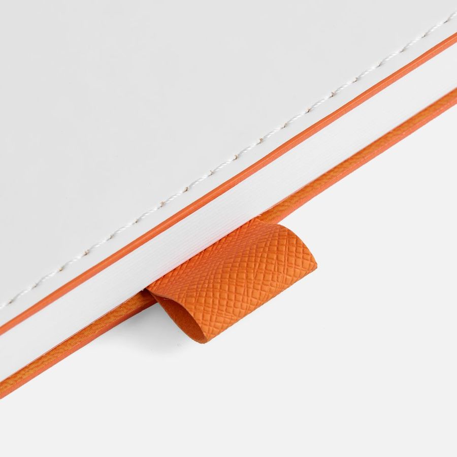 Ежедневник White Shall недатированный бело-оранжевый