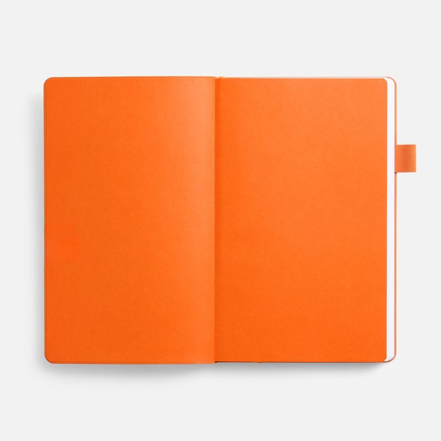 Ежедневник White Shall недатированный бело-оранжевый