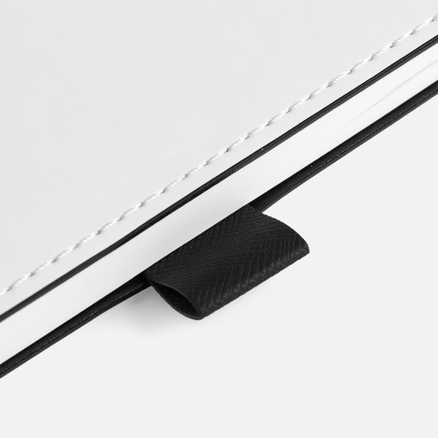 Ежедневник White Shall недатированный бело-черный