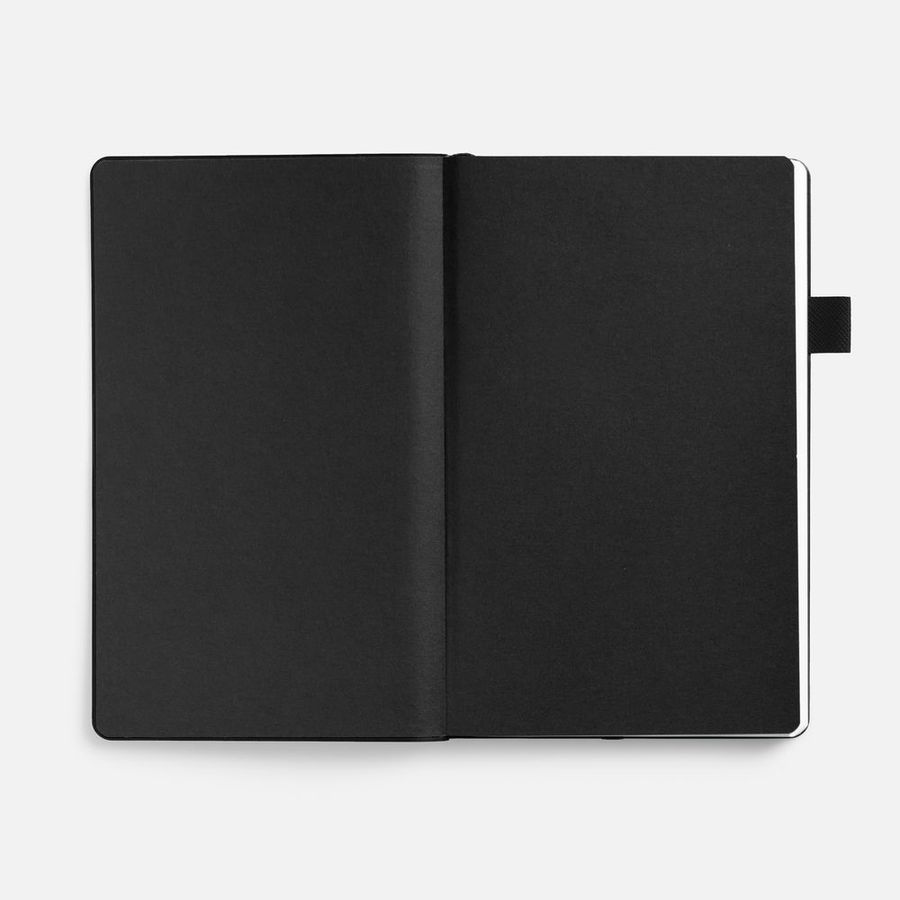 Ежедневник White Shall недатированный бело-черный