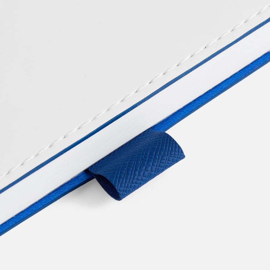 Ежедневник White Shall недатированный бело-синий