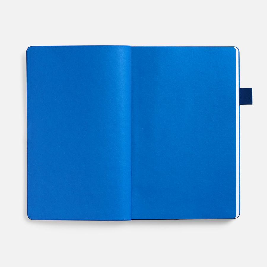 Ежедневник White Shall недатированный бело-синий